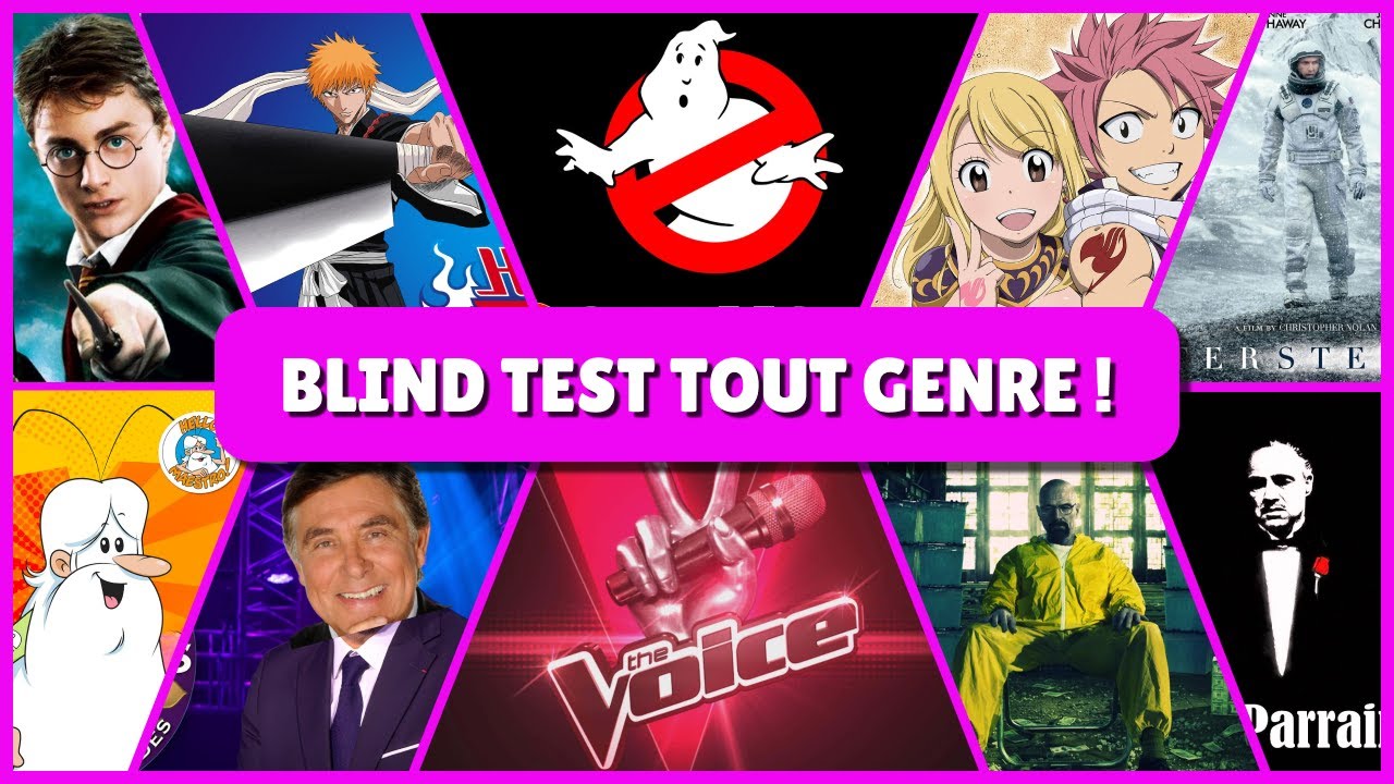 BLIND TEST TOUT GENRE - 55 EXTRAITS DE PUR PLAISIR (Film, Série, Dessin animé, Anime, Emissions TV)