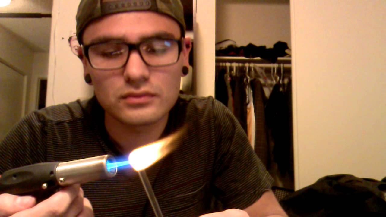 Smoking a fat bowl of kief