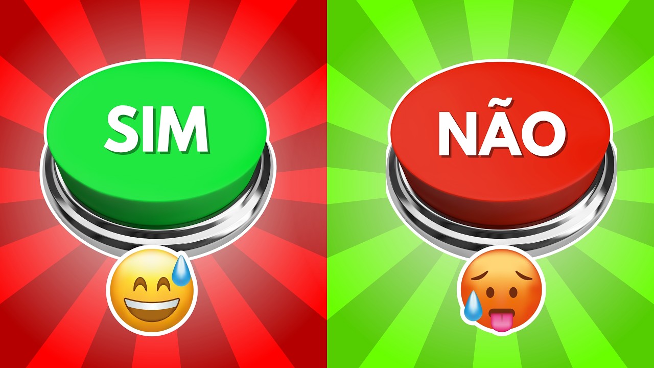 Escolha um Botão 😨 | 🟢 Sim ou Não 🔴 | Detona Quiz