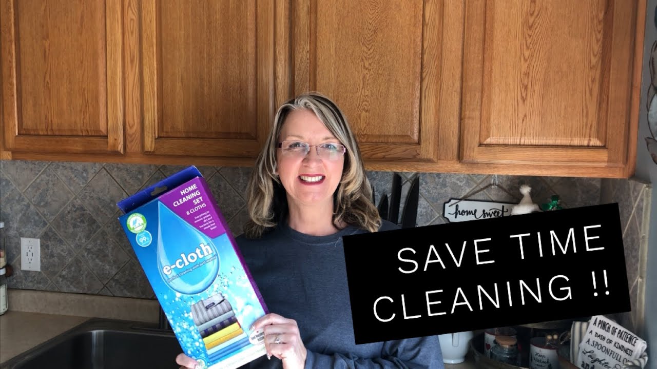 My new cleaning time saver.. e-cloths  - small clean with me video