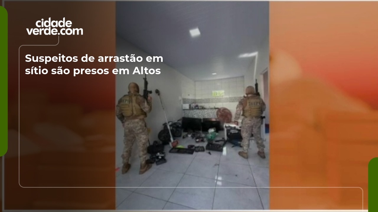 Suspeitos de arrastão em sítio são presos em Altos