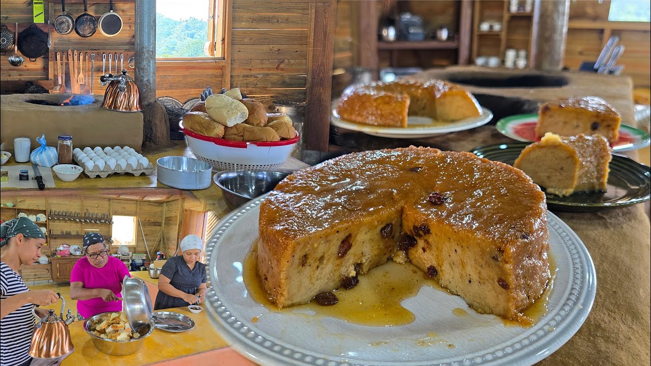 Convertimos EL PAN VIEJO en un POSTRE A LA LEÑA Con Leche y Café. La Vida del Campo.