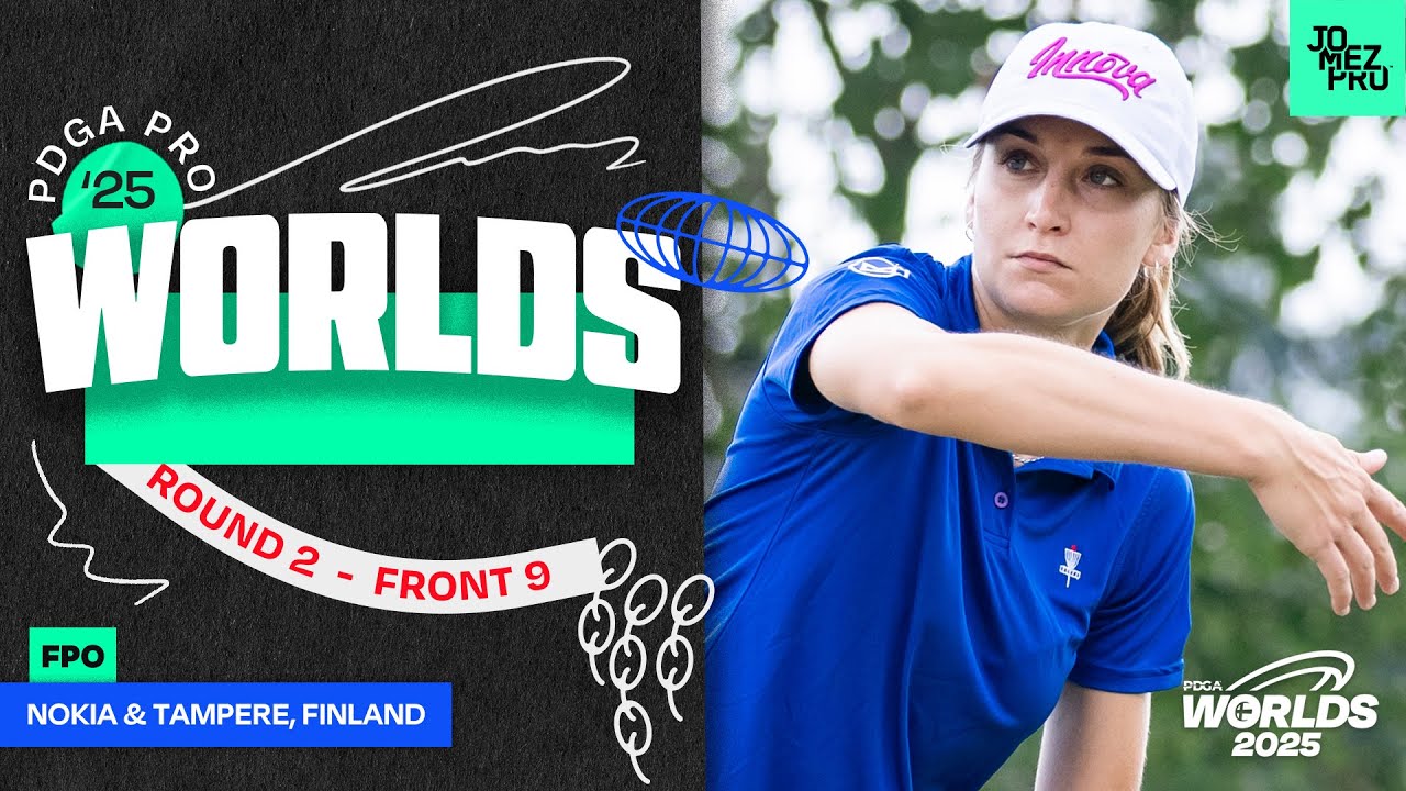 2025 PDGA Pro Worlds | FPO R2F9 | Blomroos, Mertsch, Saarinen, Turton | Jomez Disc Golf