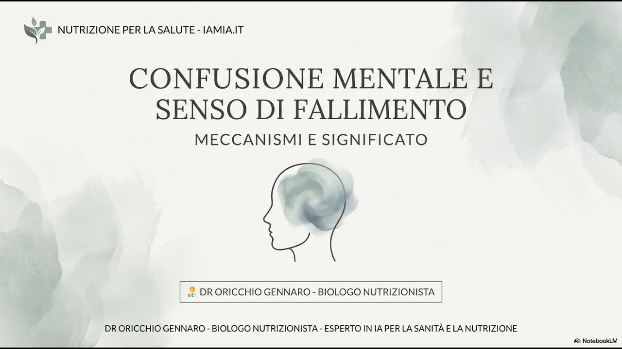 #2 CONFUSIONE MENTALE E SENSO DI FALLIMENTO - MECCANISMI E SIGNIFICATO