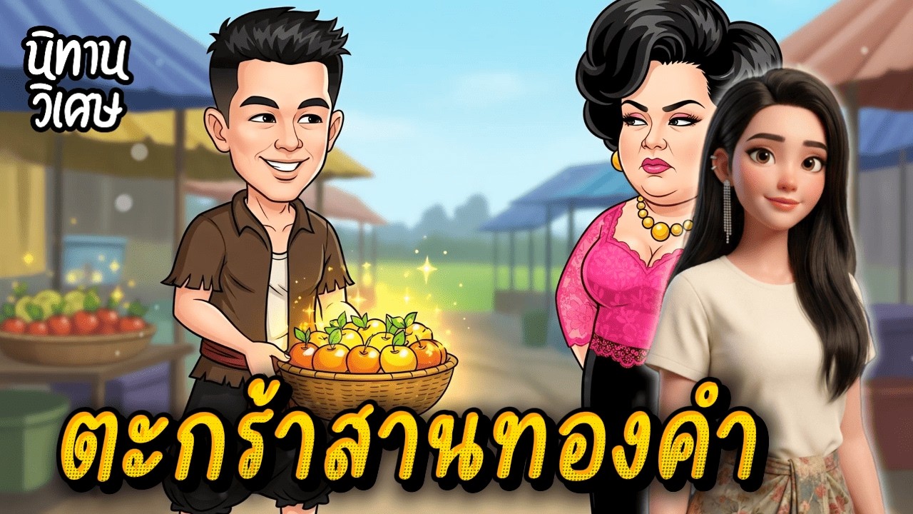 ตะกร้าสานทองคำ | EP.89 นิทานวิเศษ #นิทานพื้นบ้าน #นิทานก่อนนอน #นิทานสอนใจ