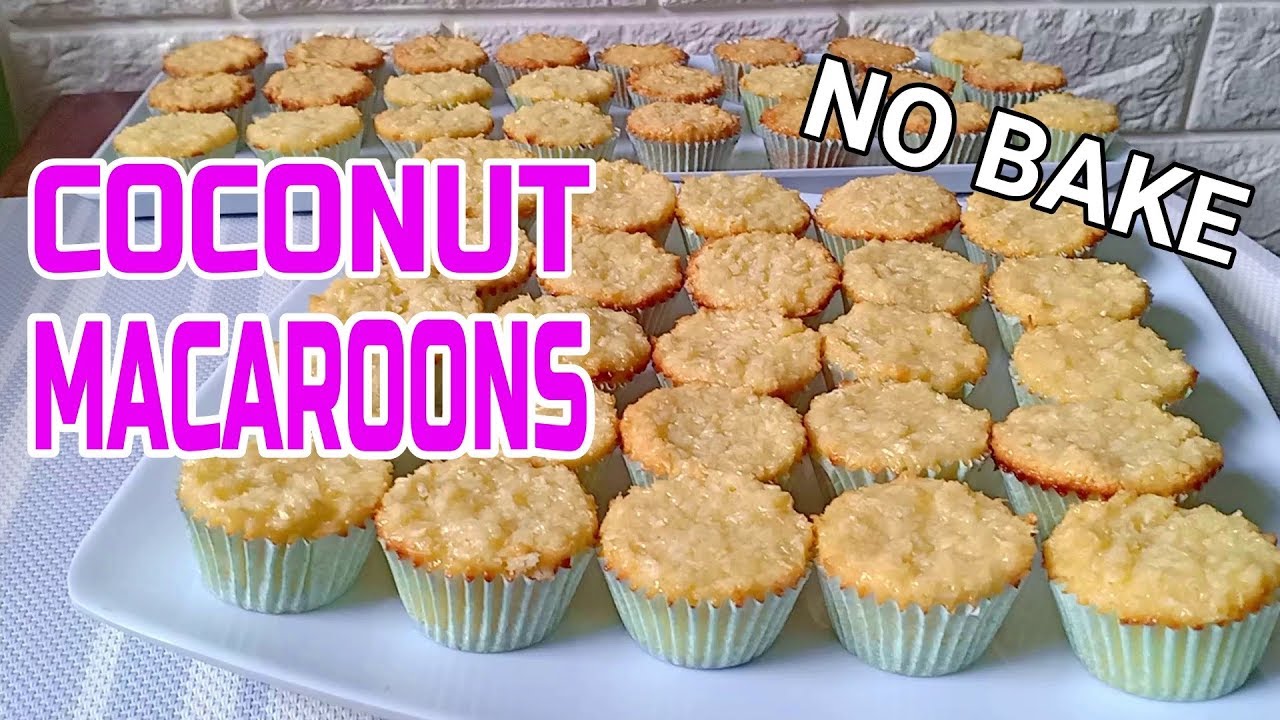 No Bake Coconut Macaroons | How to make Coconut Macaroons | Coconut Macaroon