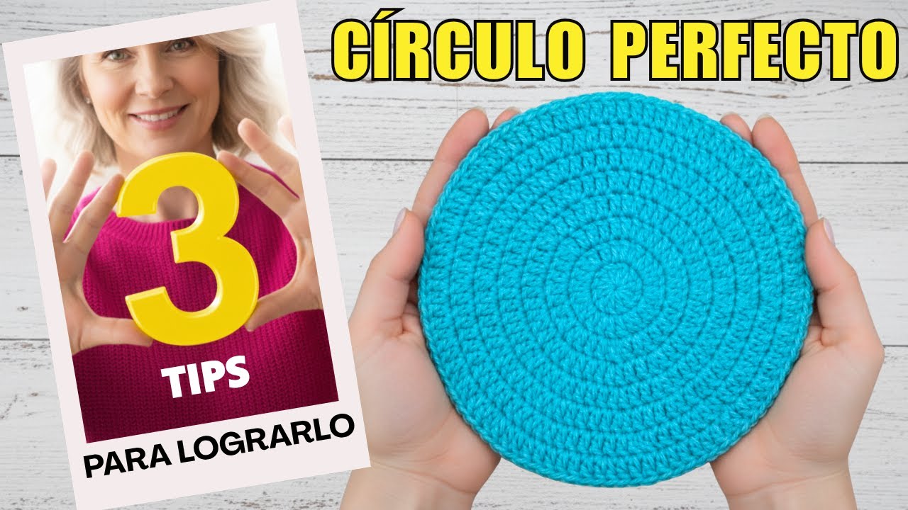 🔴Cómo TEJER el CÍRCULO a crochet PERFECTO para siempre! 3 TRUCOS infalibles