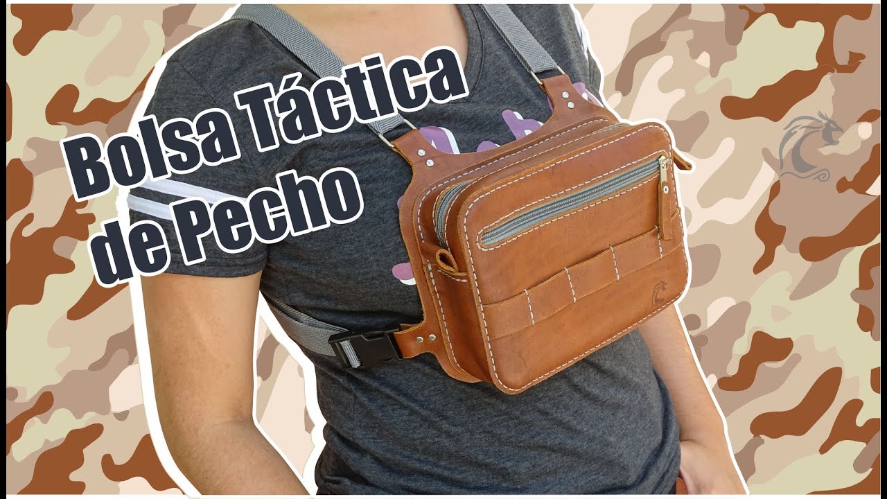 Bolsa Táctica de cuero para el pecho