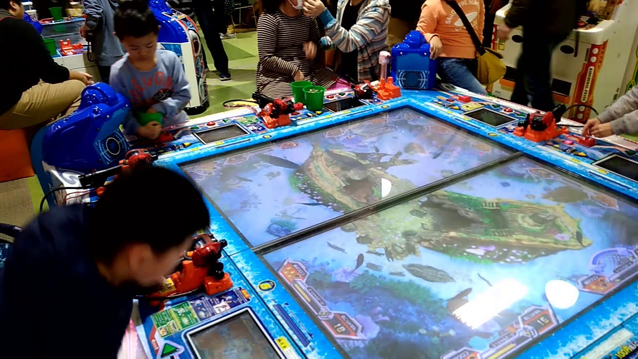 Anak Jepang Bermain Game Mancing virtual Phising game di Mall Japan #Vlog 43