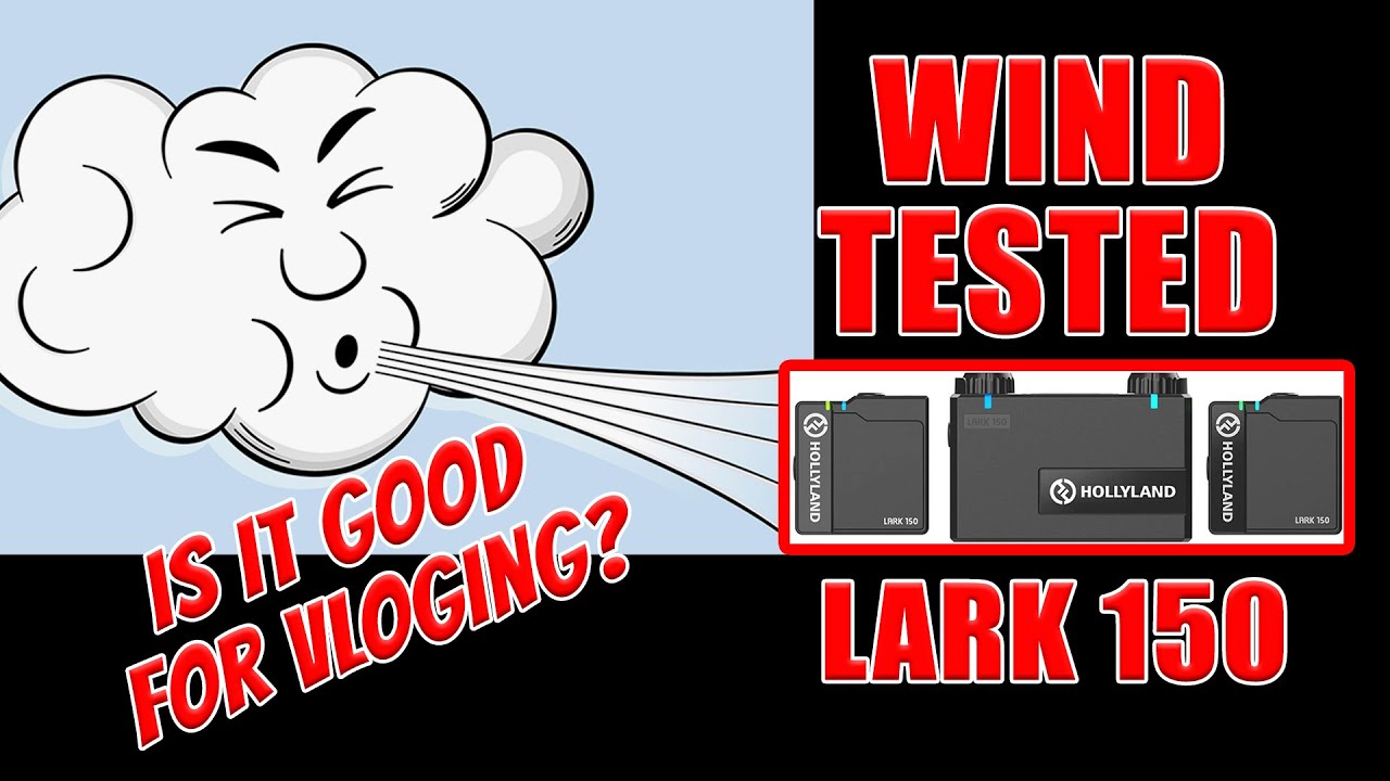Hollyland Lark 150 wireless microphone wind tested | is it good for Vlogging?