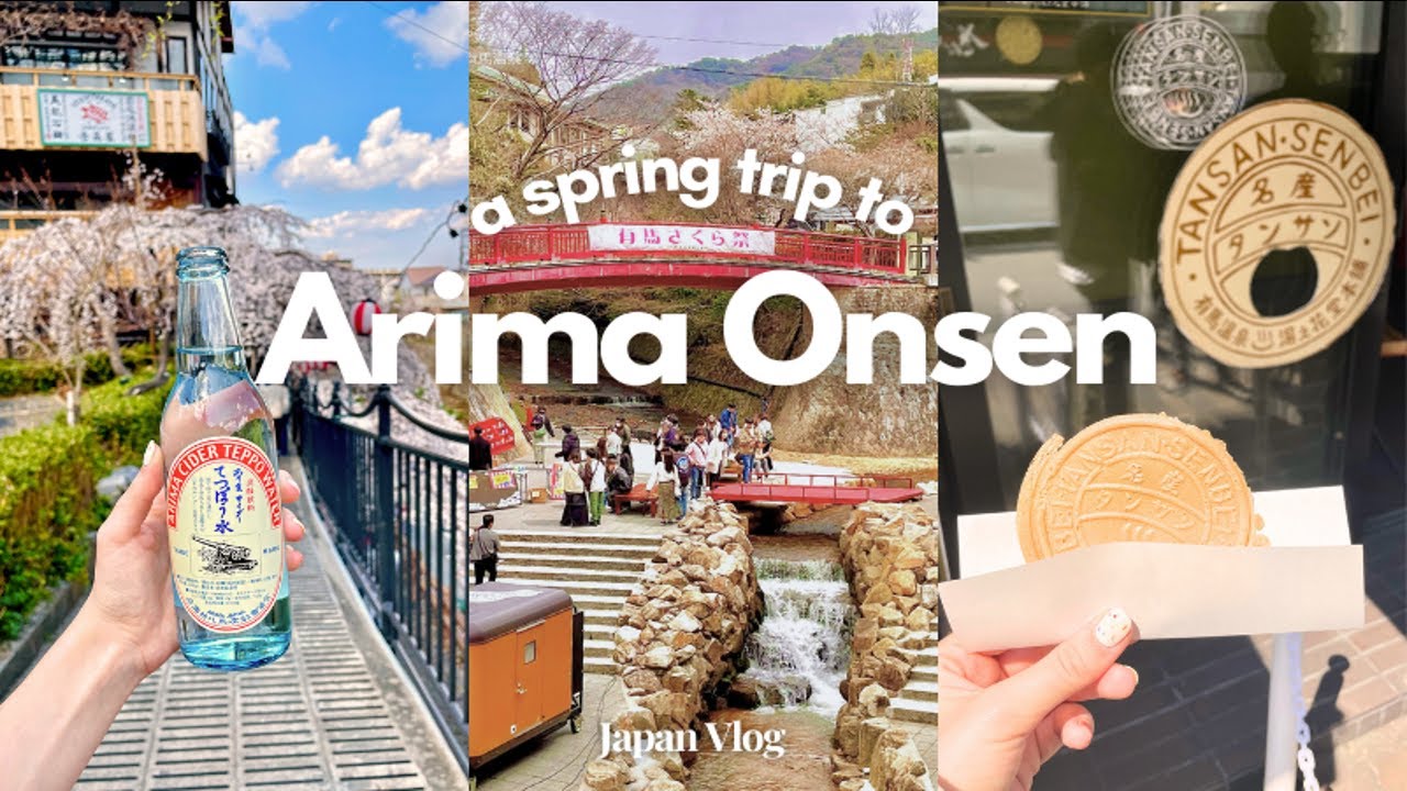 A Spring Trip to Arima Onsen | Solo Travel Japan Vlog