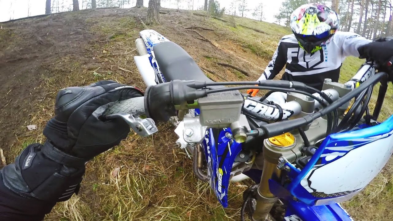 Enduro VLOG #2 Peknieta klamka hamulca w srodku lasu