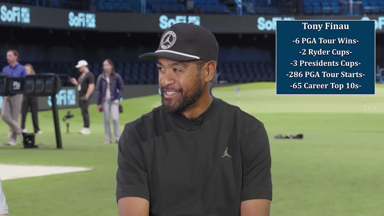 Tony Finau Interview At SoFi Center Before TGL Match- The Bay vs. LA