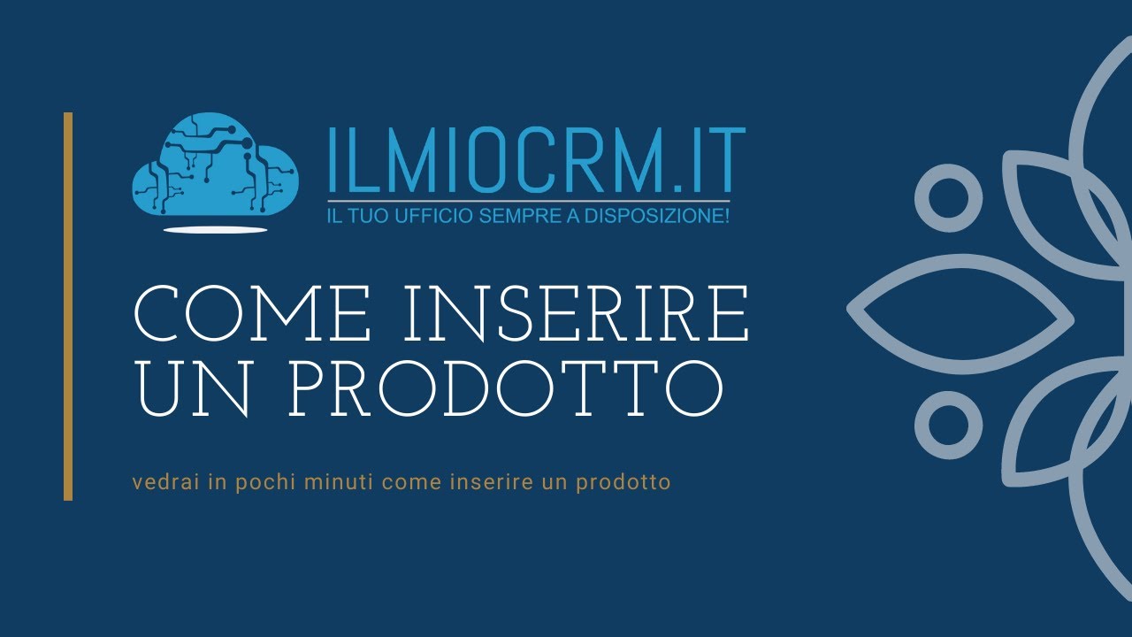 Come inserire un nuovo prodotto o servizio e se vuoi anche la gestione magazzino