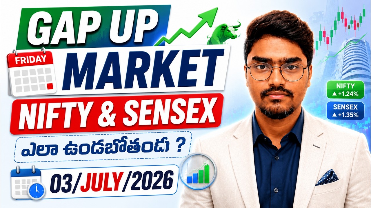 Friday NIFTY & SENSEX Tomorrow Prediction Telugu | 03 JULY 2026 Market Analysis | Intraday trade