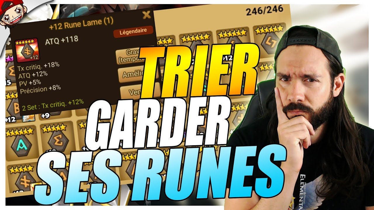 🔴 TRIER ET NE GARDER QUE LES MEILLEURES RUNES -  Summoners War FR