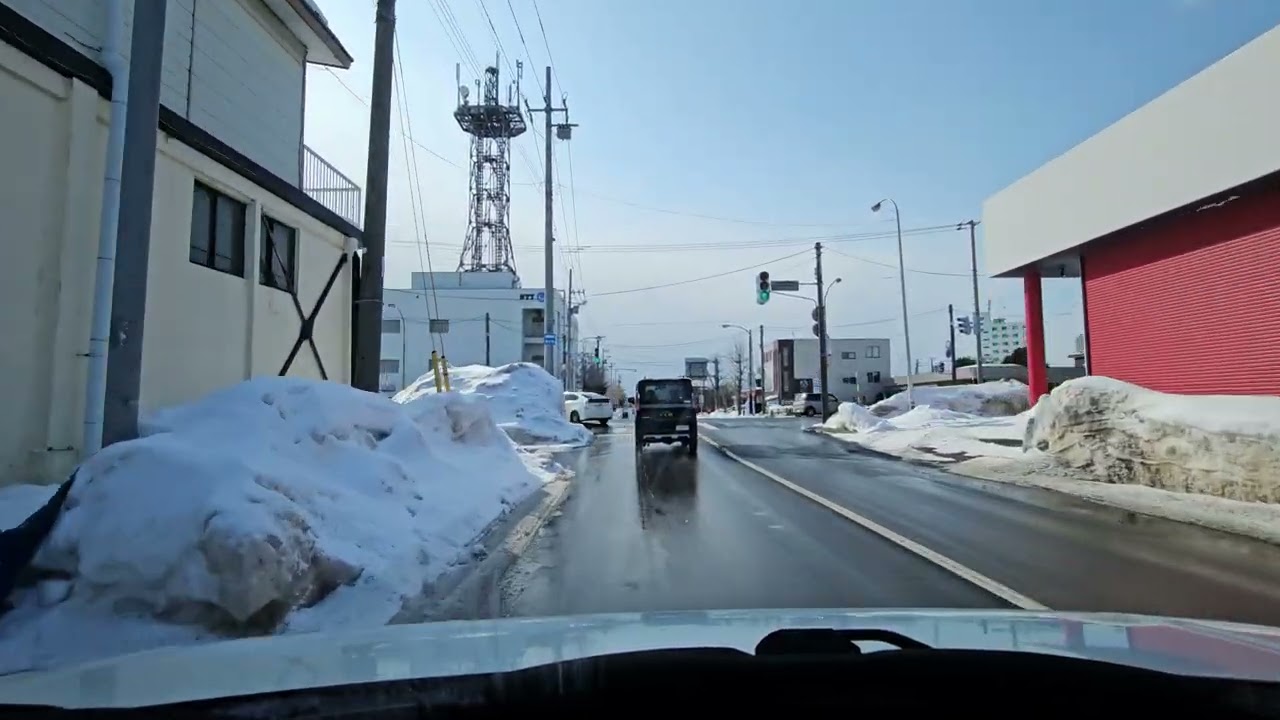【車載動画】２０２６年２月　北海道恵庭市街