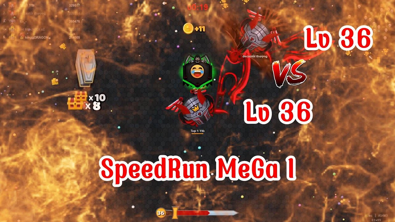 Evowars.io #466 : SpeedRun to MeGa I At 2 minute 16 seconds