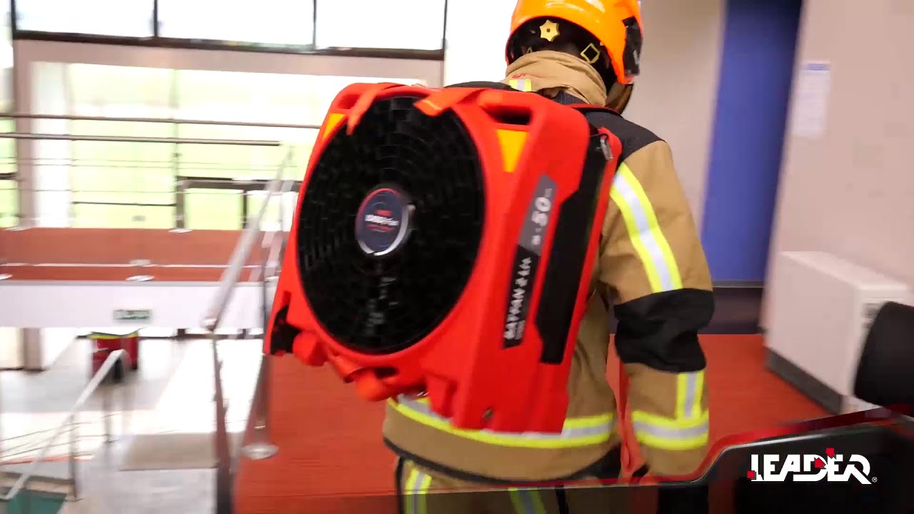 HARNESS TO CARRY FIREFIGHTING BATTERY FAN - BATFAN
