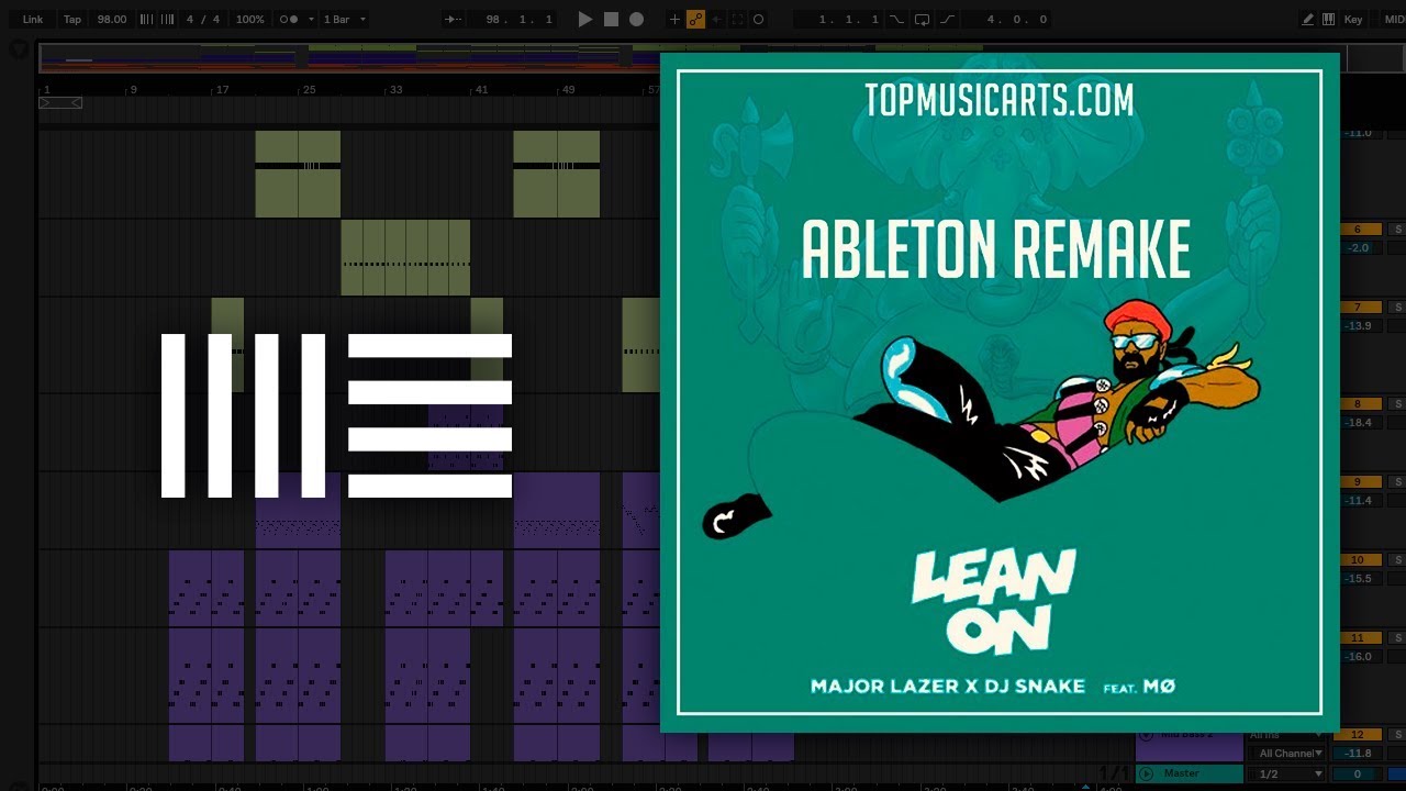 Major Lazer ft DJ SNAKE and M&Oslash; - Lean on Ableton Remake (Dance Template)