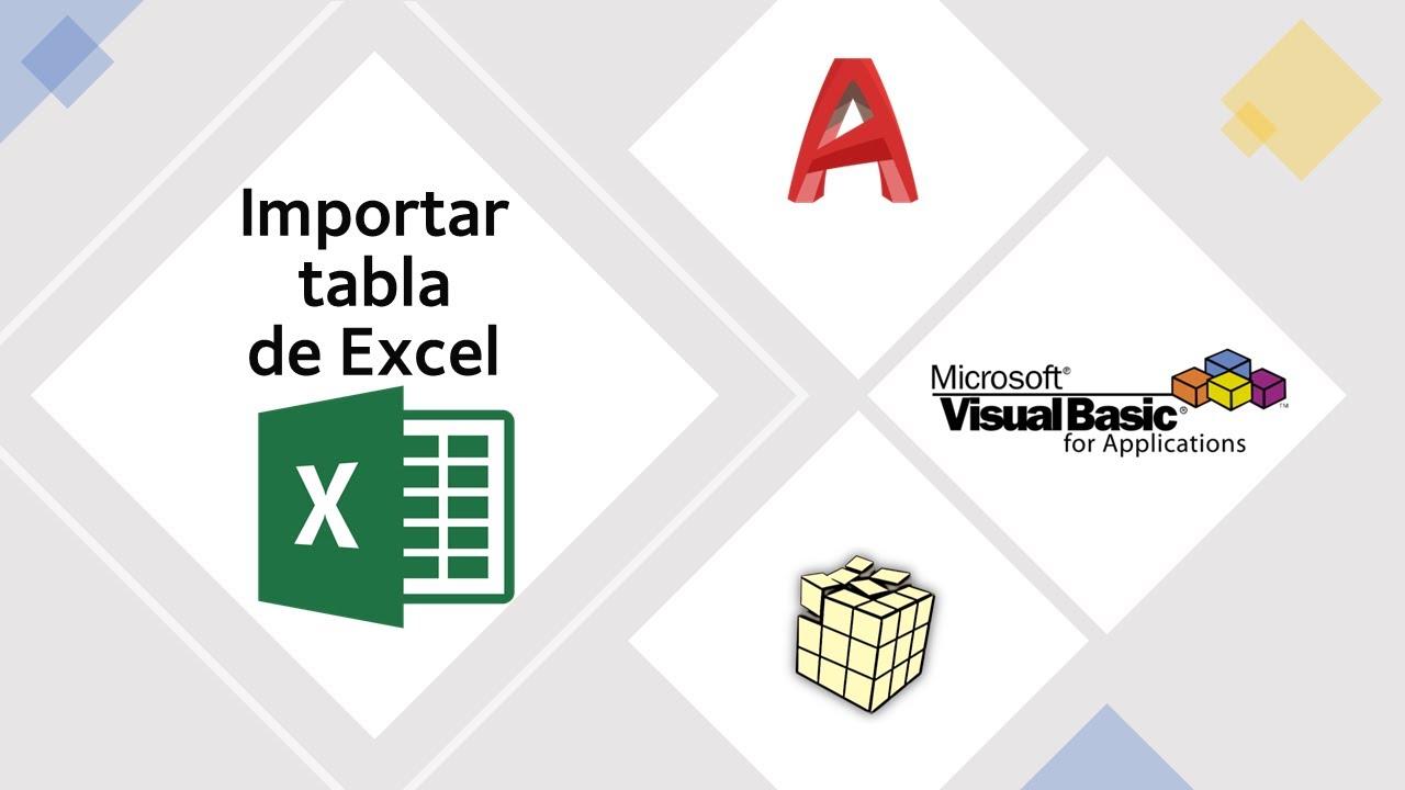 39. VBA AutoCAD - Como importar tablas de Excel