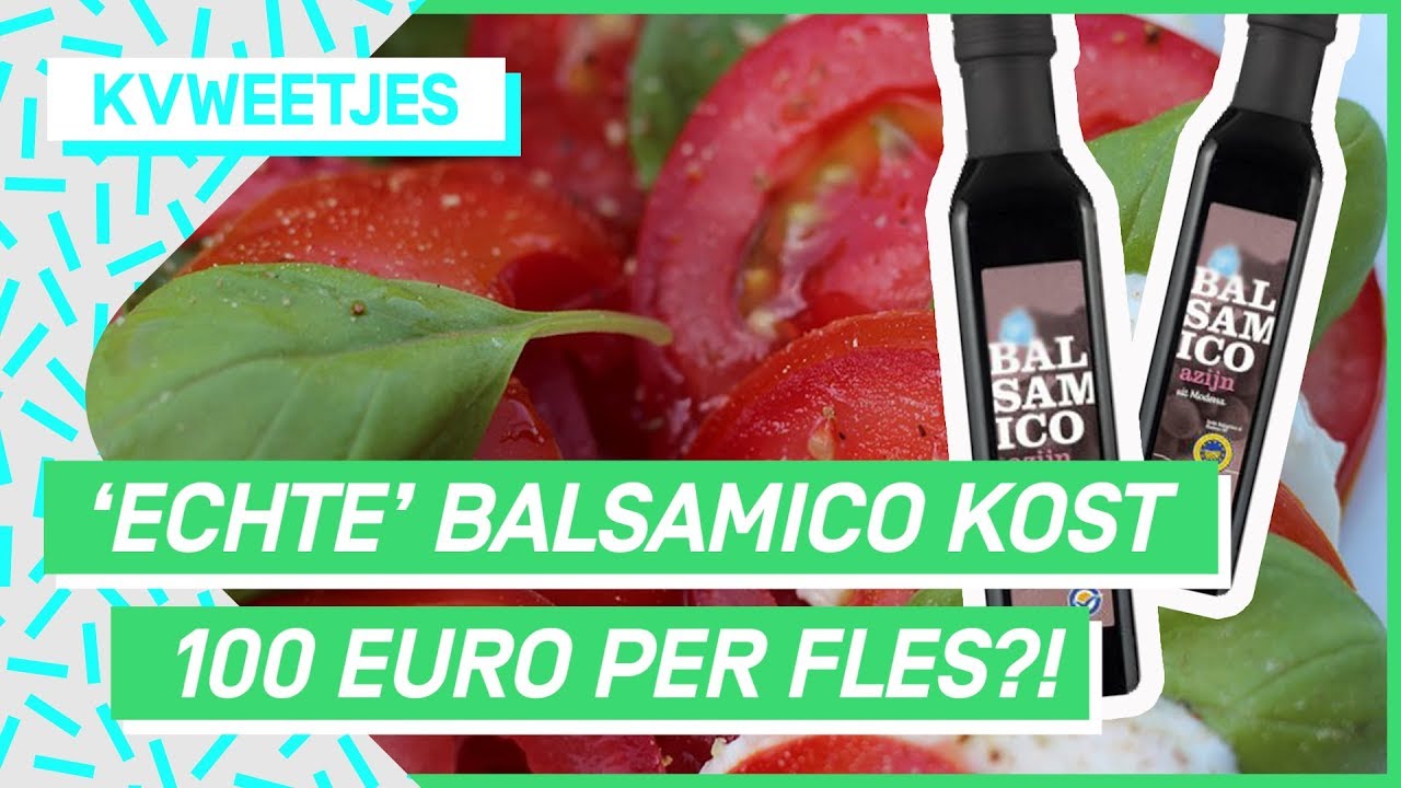 Supermarktbalsamico is gewoon gekleurde wijnazijn?! | KVWEETJES #6 | NPO 3