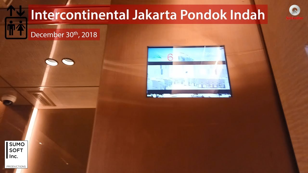 BRAND NEW POSH Schindler 5500 Lifts/Elevators at Intercontinental Jakarta Pondok Indah