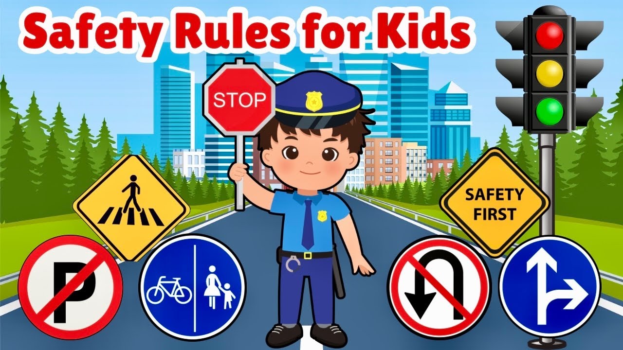 Safety Rules for Kids with Fun Quiz | Educational video for kids | #safetyrulesforkids #safety #quiz