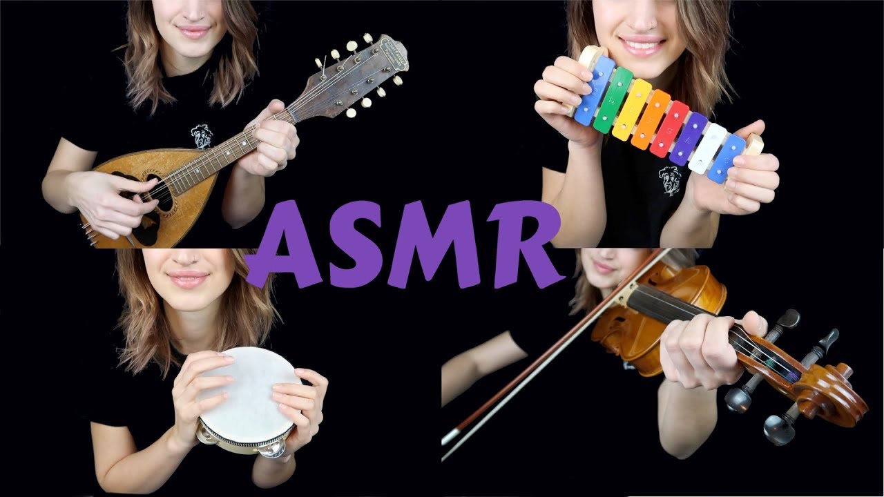 ASMR Tapping & Playing Musical Instruments (No Talking)