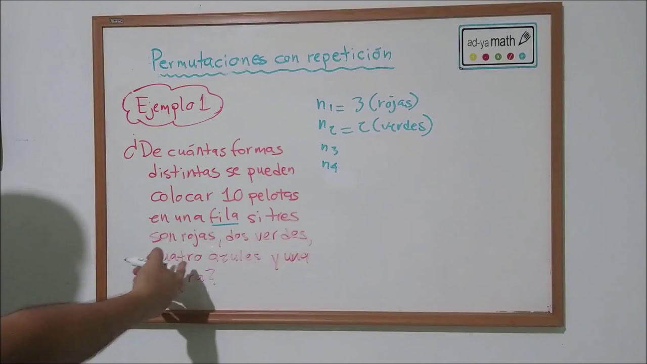 Permutaciones con repetición (Concepto y ejercicio)