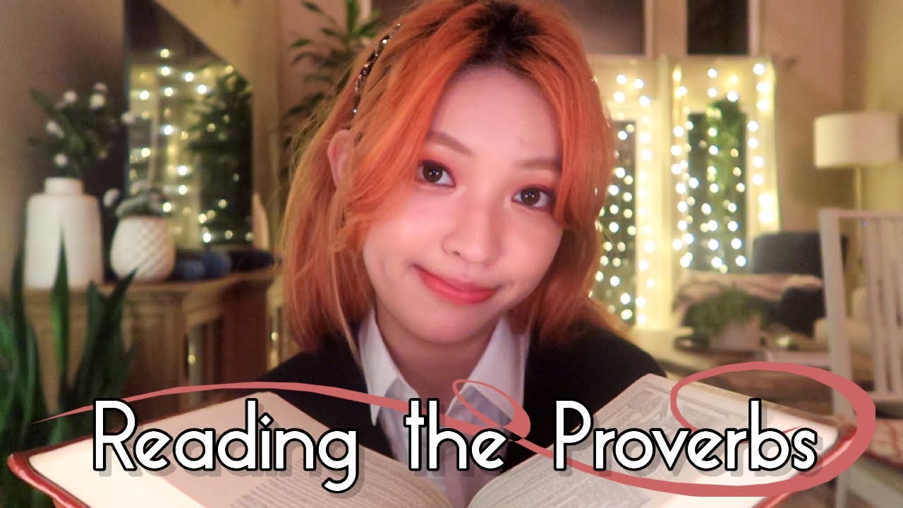 Christian ASMR ✝️ Reading the Book of Proverbs Pt. 2 (whispering + rain ambience)