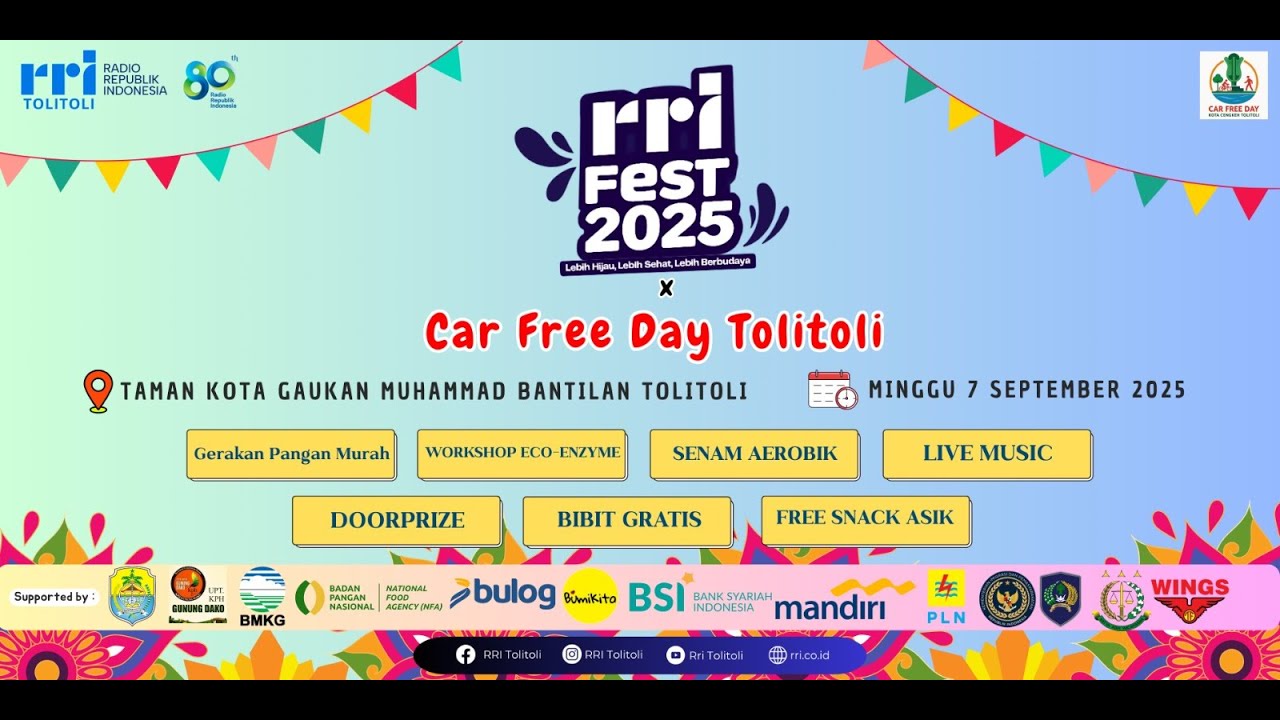 RRI FEST 2025 AT CAR FREE DAY TOLITOLI