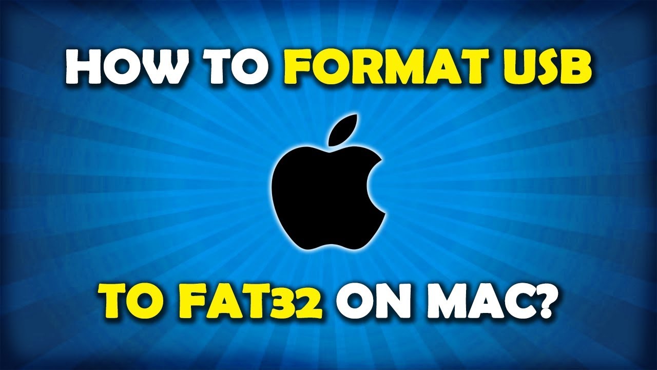 Как легко отформатировать USB-накопитель в FAT32 на Mac?