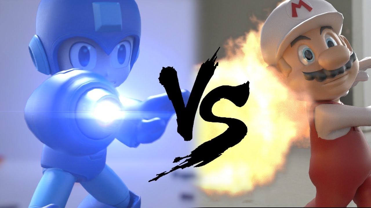 Super mario vs Megaman in real life (special effects)