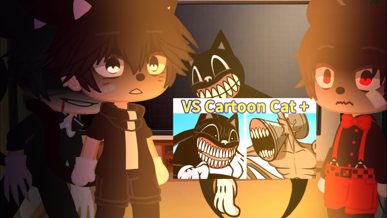 Mickey Mouse and friends react to FNF Cartoon Cat FULL WEEK (Part 7)