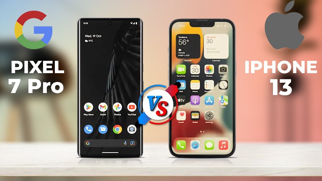 Google Pixel 7 Pro Vs iPhone 13