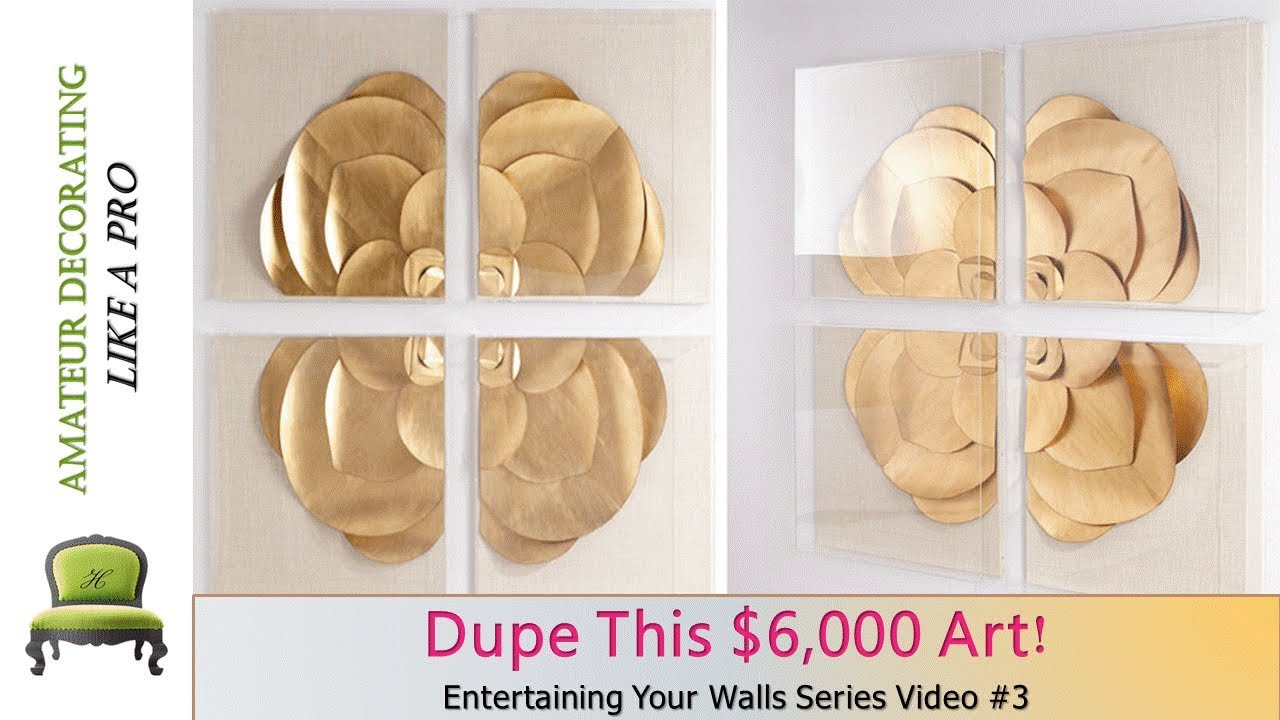 Dupe This $6,000 Art W/ Dollar Tree Poster Board | Entertaining Your Walls Series Video #3