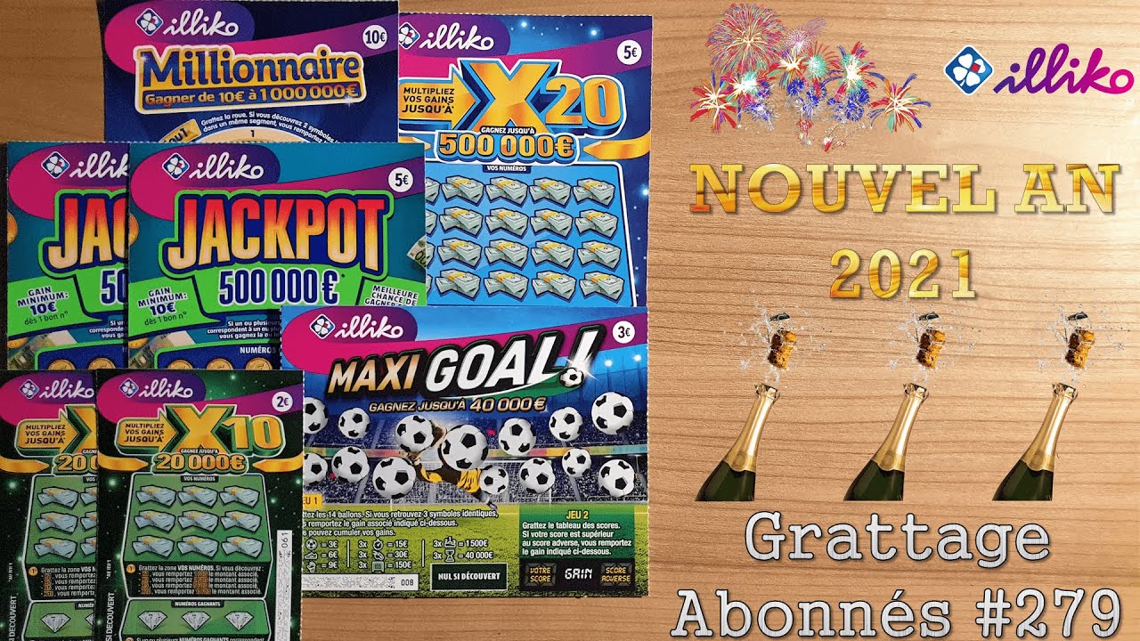 🥳 Bonne Ann&eacute;e 2021 &bull; Grattage Abonn&eacute;s #279 (FDJ/Illiko) 🥳
