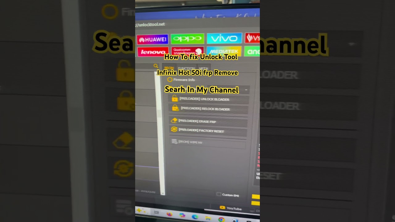 How to fix Infinix Hot 50i frp bypass Unlocl Tool#shorts #foryou fix #infinixhot50i unlocktool #frp
