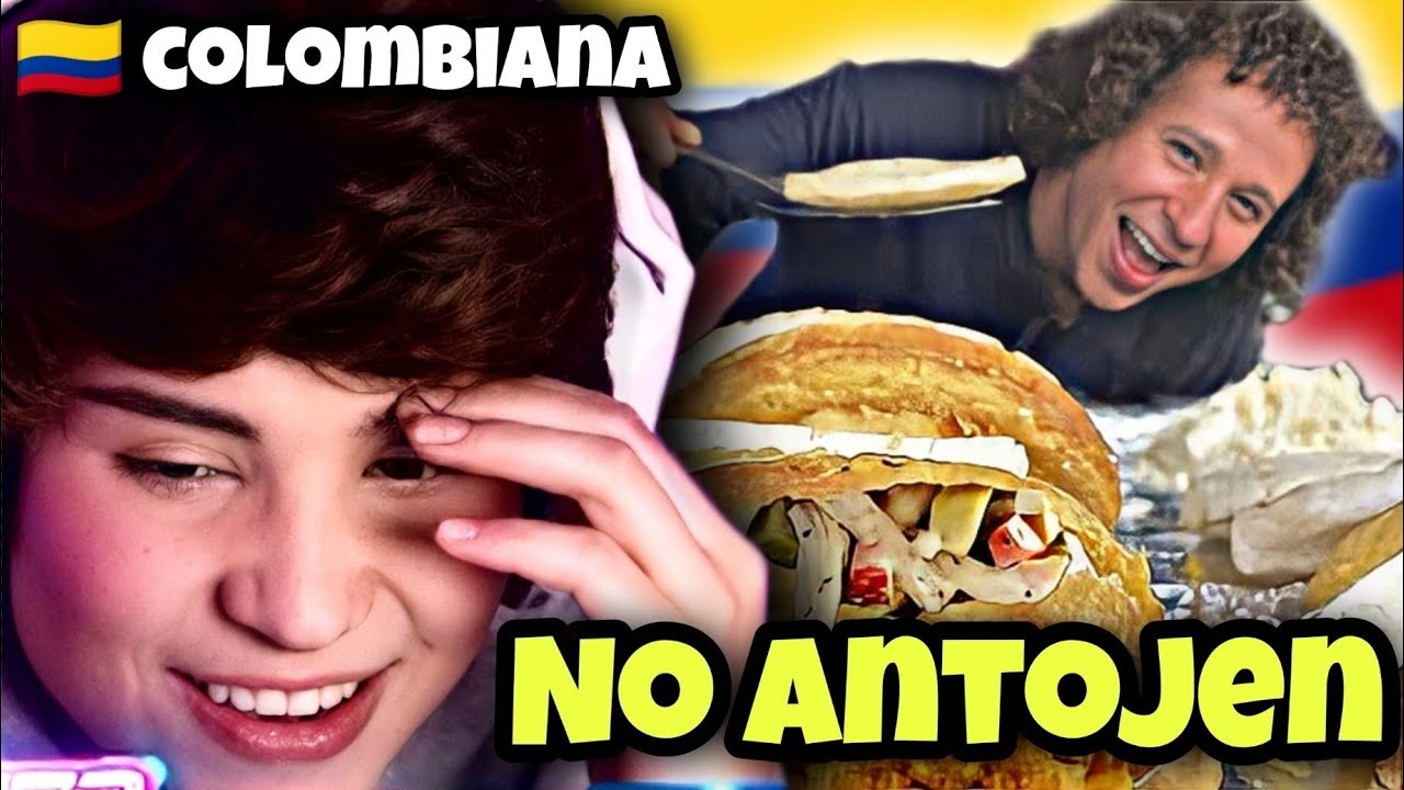 LauGamer REACCIONA a LUISITO COMUNICA probando comida callejera en COLOMBIA 🇨🇴