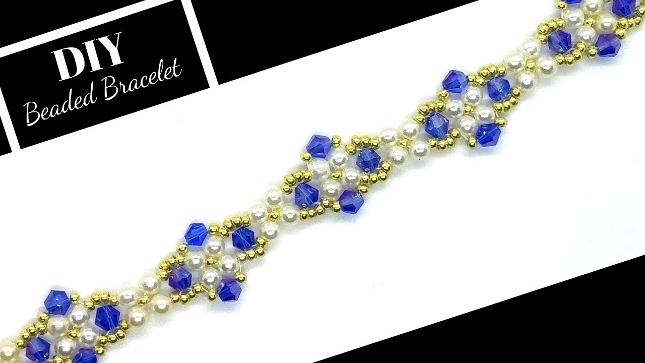 Beading Tutorial.  How to make an elegant bracelet with beads