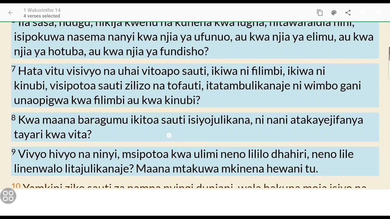 1 Kor. 14:6-13 Kunena kwa Lugha Isiyoeleweka Hakuna Faida
