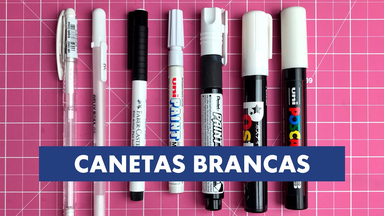 COMPARANDO CANETAS BRANCAS | Marina Viabone