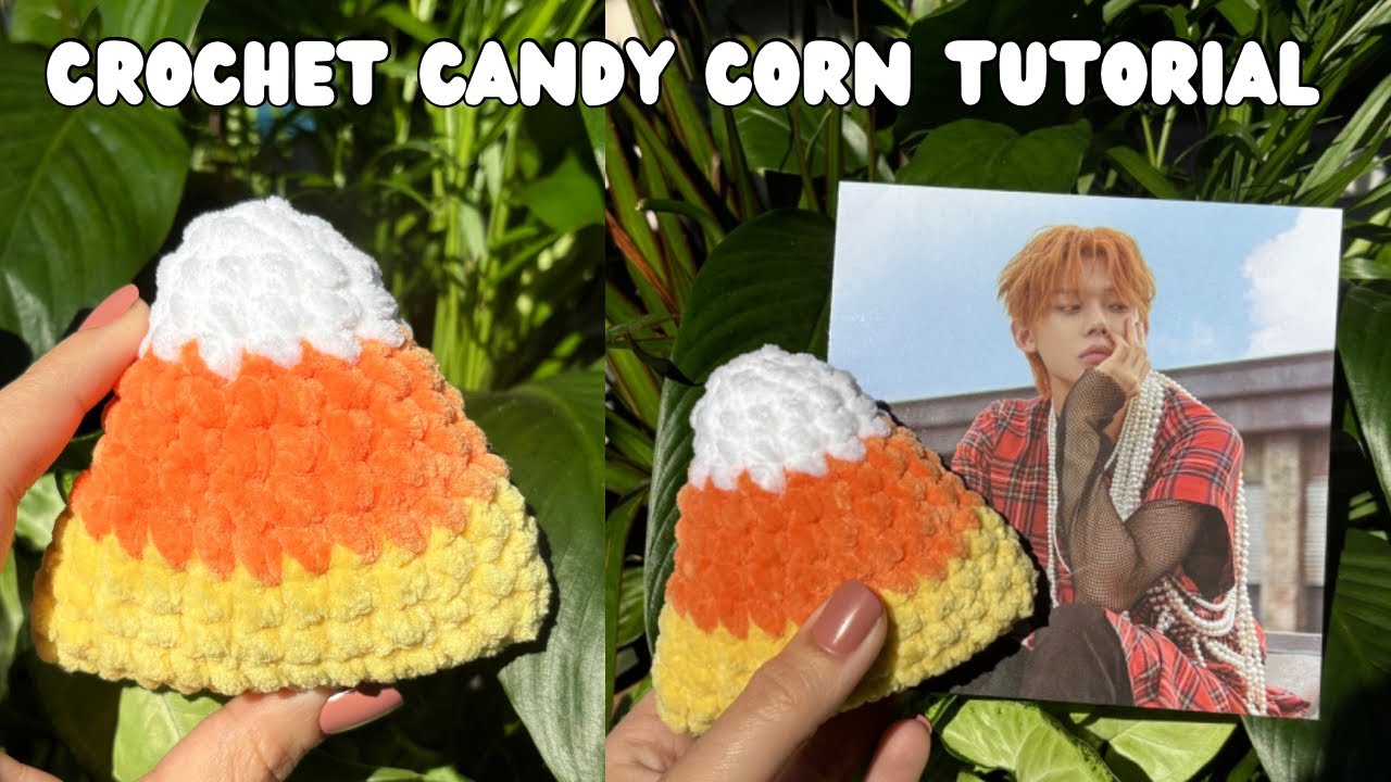 Crochet Candy-Corn | Beginner Amigurumi | Halloween Pocket - Pattern 🎃👻