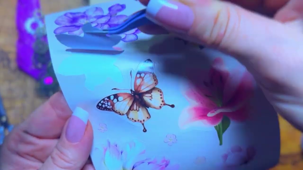 Vintage Journal Stickers 🦋 Relaxing ASMR Paper Sounds