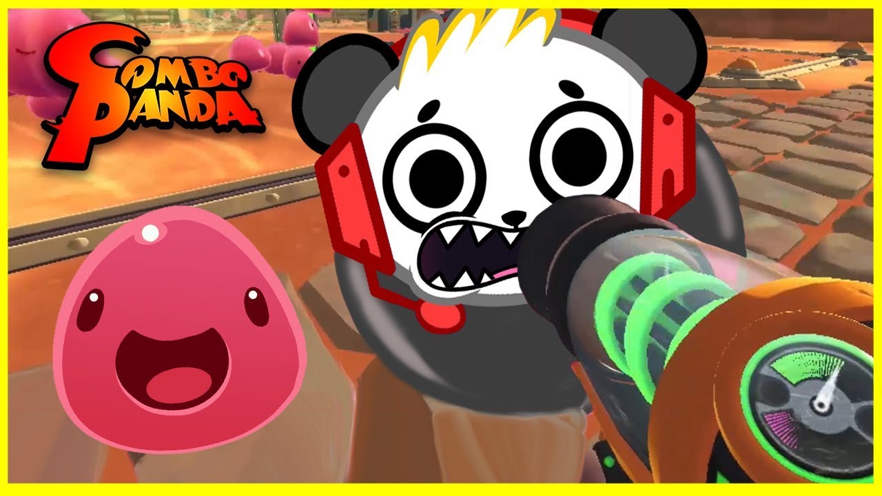 Combo's Cute Slime Hunting Day! Let's Play Slime Rancher with Combo Panda