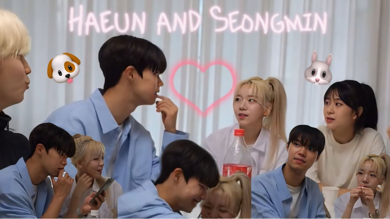 SeongHa!! 🐶🩷🐰Haeun and Seongmin Moments#SeongHa (Artbeat Dancers)