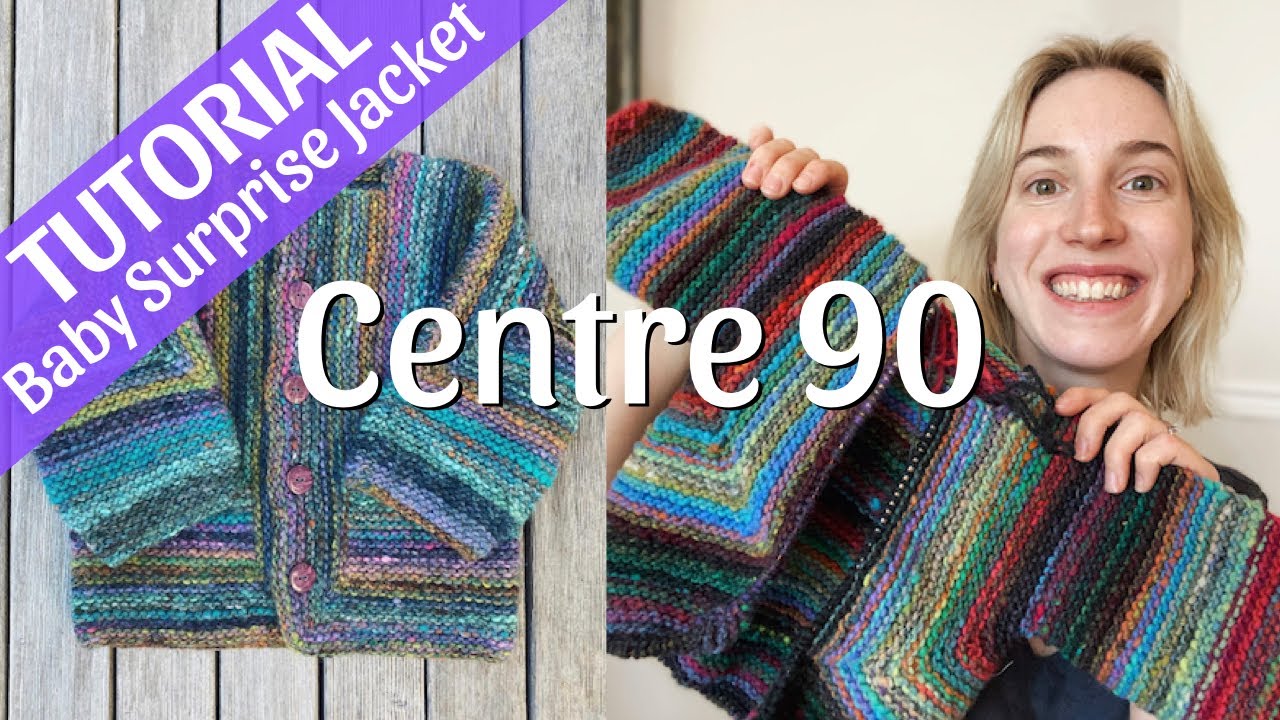 Knitting the Centre 90 on the Baby Surprise Jacket Tutorial