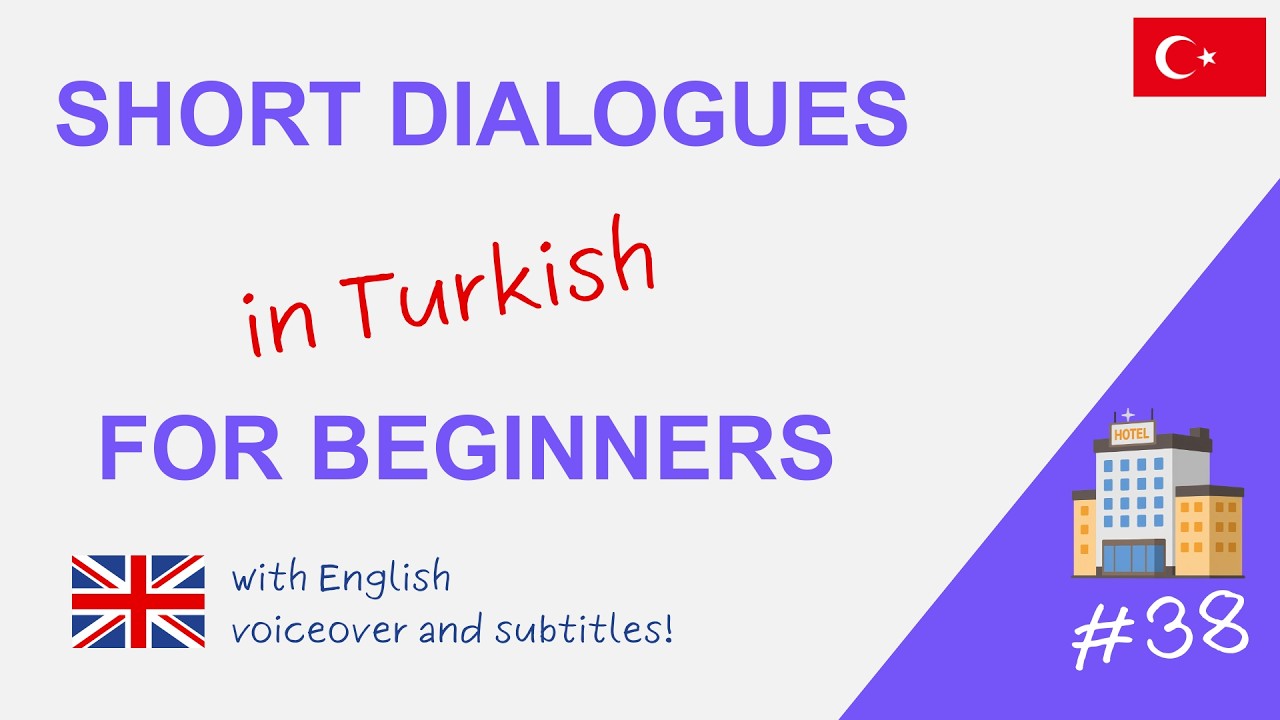 Turkish Listening Practice A1 | Hotel Check-in Dialogue (With English Translation)