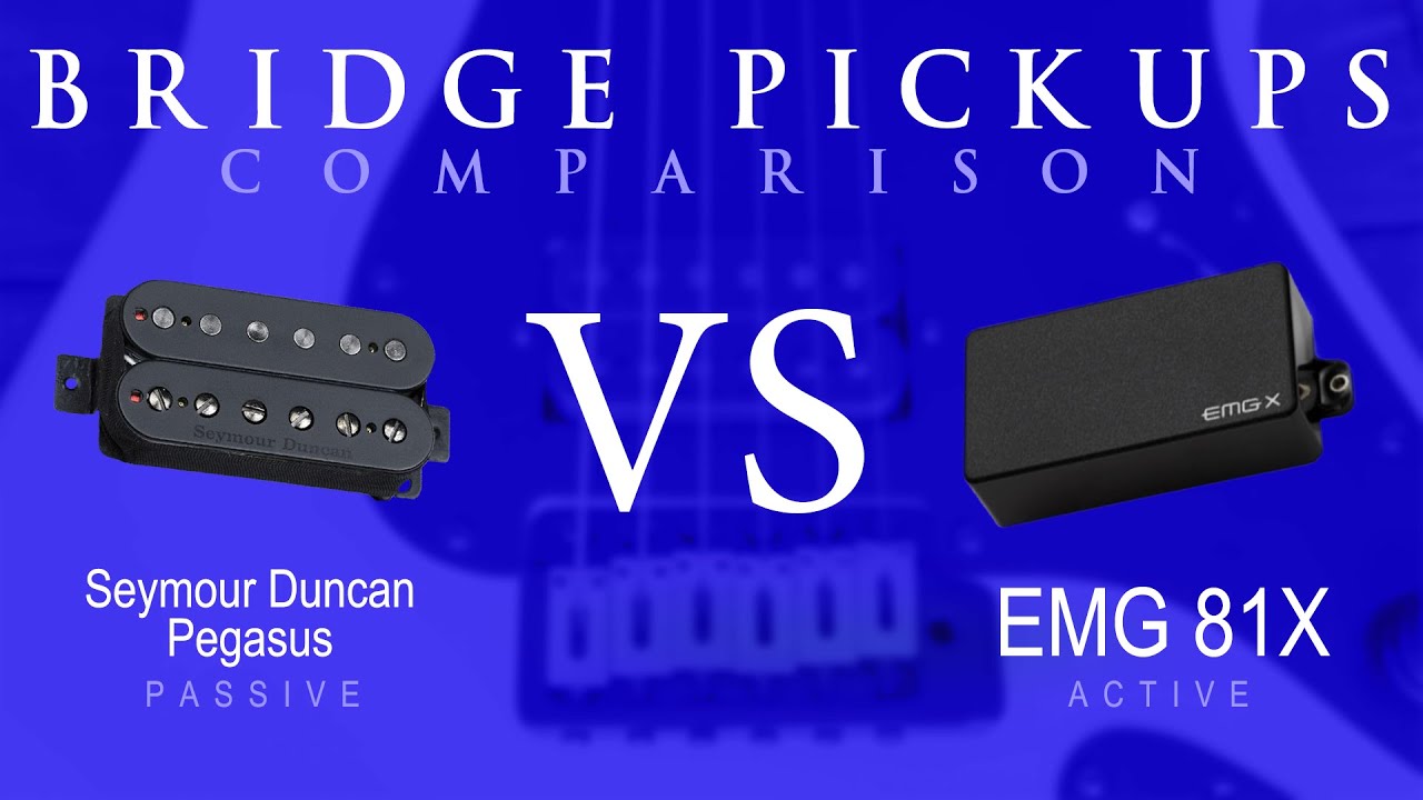 Seymour Duncan PEGASUS vs EMG 81X - Bridge Pickup Guitar Comparison / Demo